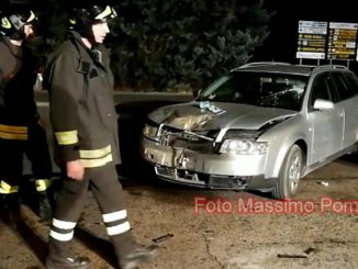 Incidente stradale a Magione, auto contro moto, grave ragazzo di 22 anni