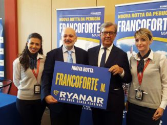 Ryanair lancia la nuova rotta Perugia Francoforte sul Meno
