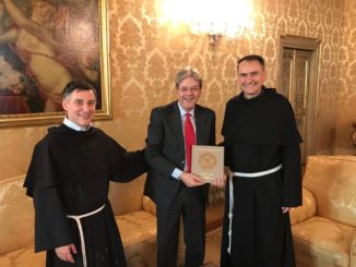 Presidente del Consiglio, Paolo Gentiloni, ad Assisi per San Francesco