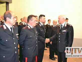 Tullio Del Sette a Perugia, il Generale fa visita alla Legione