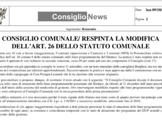 Perugia, articolo 26, ancora una volta il Sindaco messo in minoranza dalla sua stessa maggioranza!