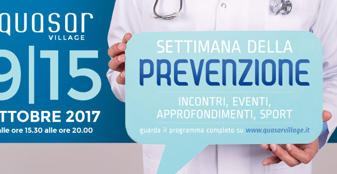 settimana della prevenzione, quasar village