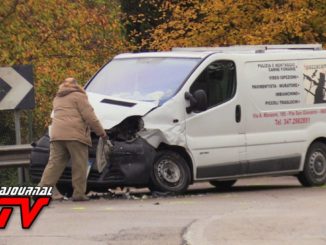 Incidente stradale a Collestrada, scontro tra due mezzi, c'è un ferito