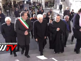 Presidente Sergio Mattarella ha visitato la Basilica di Santa Rita
