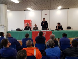 Maurizio Landini in assemblea alla Umbra Cuscinetti
