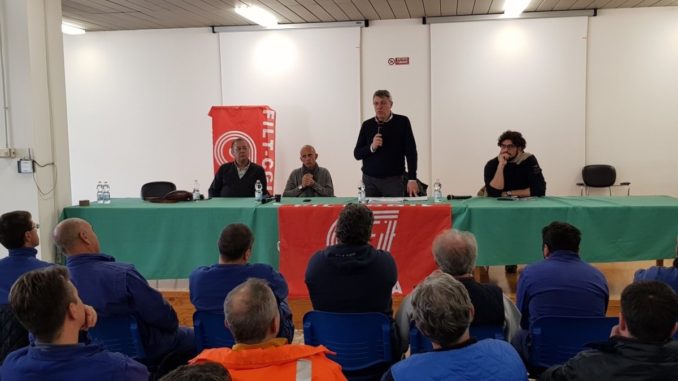 Maurizio Landini in assemblea alla Umbra Cuscinetti