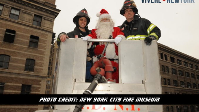 Babbo Natale salvato dai Vigili del fuoco, evento spettacolo a New York