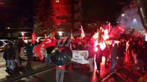 Una marcia blindata, quella di oggi indetta da Perugia antifascista
