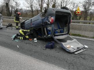 Resina, incidente stradale sulla E45, marito e moglie gravemente feriti