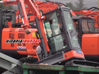 Rubati quattro grossi escavatori Hitachi alla Scai di Ospedalicchio di Bastia