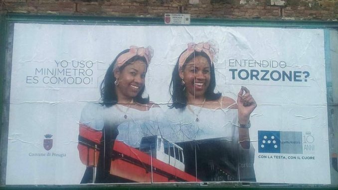 Ma Torzone a chi? La campagna pubblicitaria del Minimetrò ai perugini non piace
