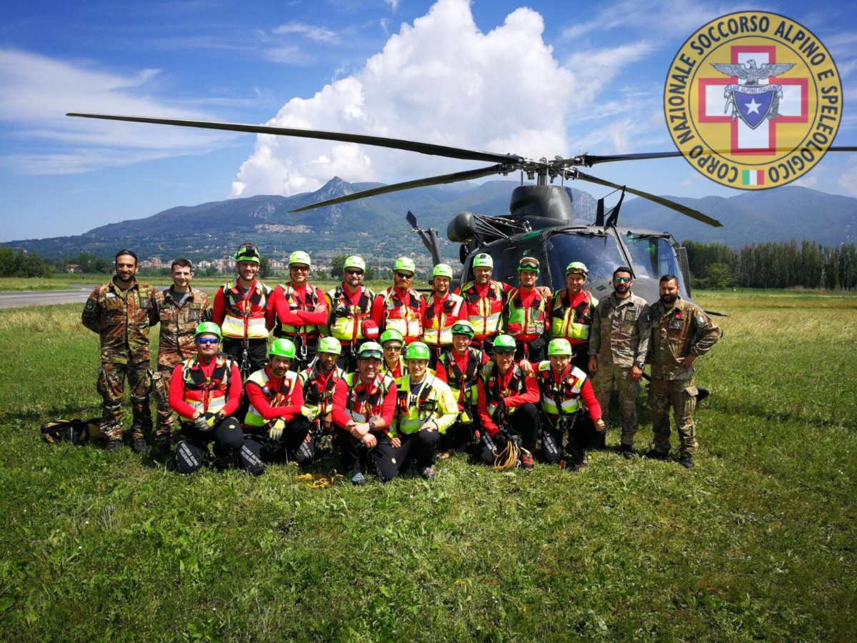 Soccorso alpino e speleologico Umbria ed Esercito, formazione congiunta