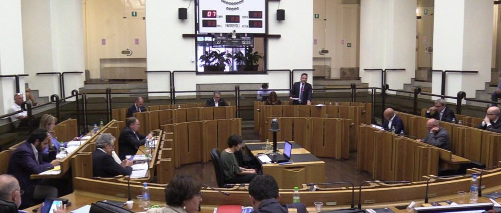 Assemblea legislativa, costituiti gli otto gruppi consiliari