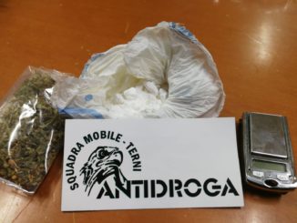 Arrestato spacciatore ternano, trovato in possesso di 50 grammi di cocaina