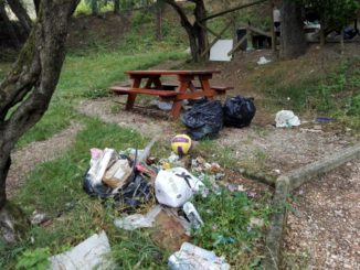 Il parco di via del Palio a Perugia come una discarica a cielo aperto!