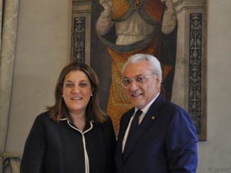 Presidente Marini saluta il prefetto Cannizzaro che lascia Perugia