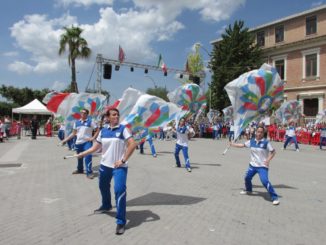 Nazionale Sbandieratori al Festival del folklore di Giove a Terni