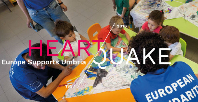 Heartquake, Europe Supports Umbria, inaugurazione mostra a Bruxelles