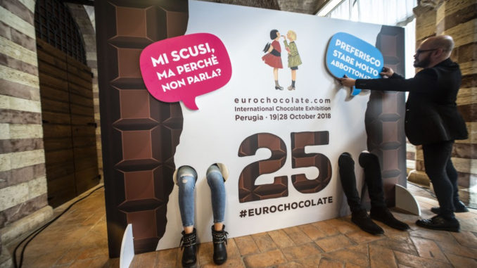 Eurochocolate ha celebrato il suo primo quarto di secolo, successo il 25esimo compleanno