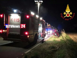 Incidente stradale, tre feriti sulla strada Marattana a Terni, auto si ribalta