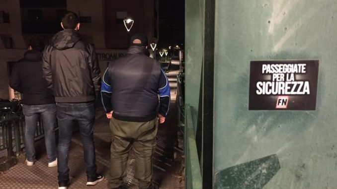 Militanti di Forza Nuova Perugia a controllare Fontivegge e Madonna Alta