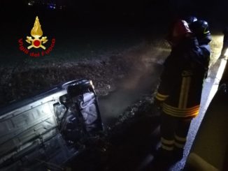 Incidente stradale con feriti a Madonna del Gambero a Gualdo Tadino