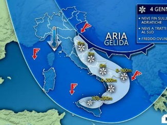 Arriva il generale inverno, 3bmeteo.com, il 4 gennaio la fase acuta