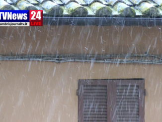 Primi fiocchi di neve a Perugia, cosi come da previsioni meteo
