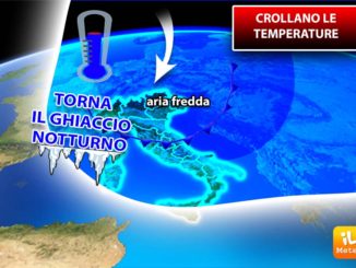 Meteo, torna maltempo e aria gelida, crollo delle temperature