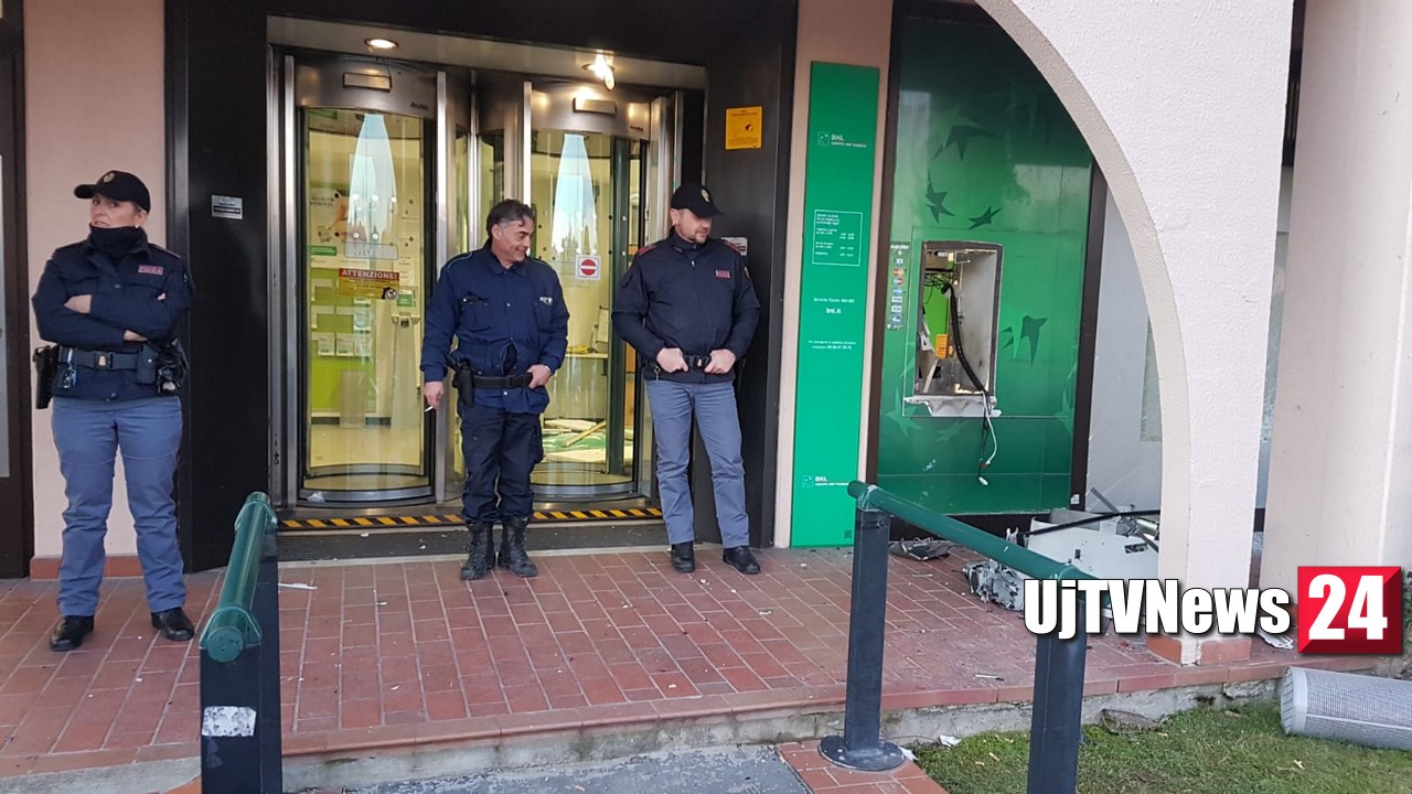 Assaltato bancomat della Bnl di Santa Maria degli Angeli
