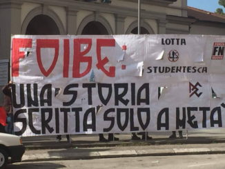 Forza Nuova, oggi e domani, presidia la mostra Martiri delle Foibe a Perugia