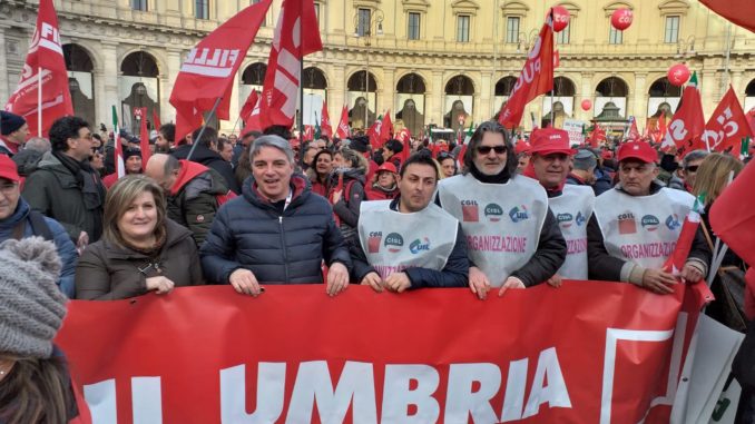 Vincenzo Sgalla, Cgil Umbria, in piazza a Roma il vero cambiamento