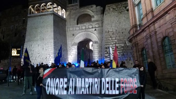 Corteo per i martiri delle Foibe domenica pomeriggio a Perugia