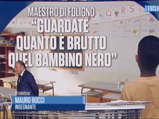 Caso razzismo scuola Foligno, il maestro spiega a Porta a Porta