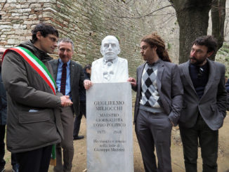 Inaugurazione del busto dedicato a Guglielmo Miliocchi