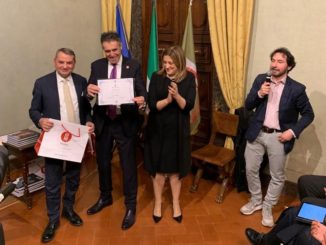 Gino Sirci e la sua Sir Safety Conad volley ambasciatori dello sport