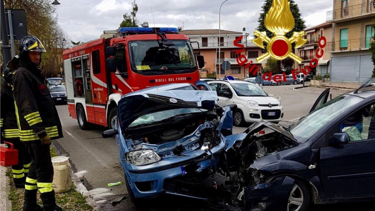Incidente stradale a Città di Castello