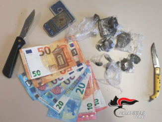 I carabinieri arrestano per spaccio di droga un pregiudicato