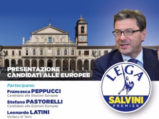 Sottosegretario Giancarlo Giorgetti (Lega) a Terni e Orvieto