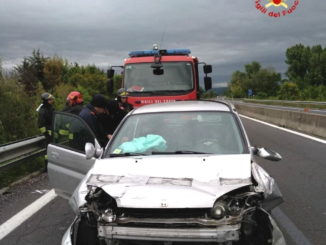Incidente stradale sulla E45 a Città di Castello, un ferito, auto contro tir