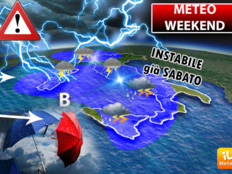 Meteo, domenica di pioggia su più di mezza Italia, ecco dove