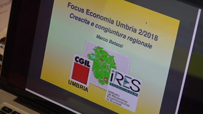 Rapporto Ires Cgil, per l’Umbria molte nubi sul 2019, rischio stagnazione