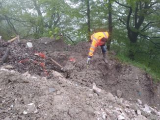 Ordigno bellico a Bocca Trabaria sulla strada 73 bis