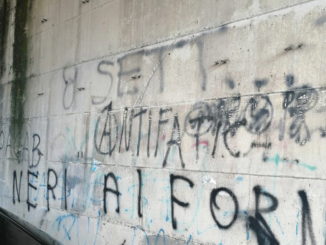 Scritte inneggianti al fascismo, presentata denuncia a Città di Castello