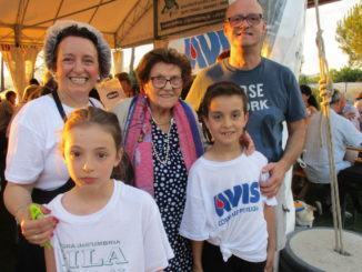 Nonna Faustina a 102 anni va alla Sagra della Torta al testo a Pila