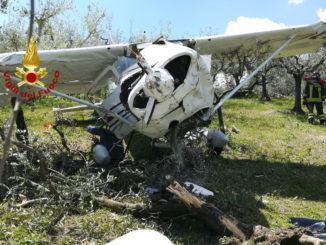 Aereo ultraleggero cade a Gualdo Cattaneo,coniugi gravi in ospedale