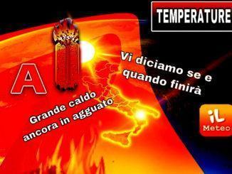 Il caldo è da noi, temperature continuano a rimanere africane, ben sopra la media