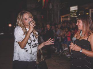 Laura Chiatti, madrina, al palio del Quartieri di Nocera Umbra