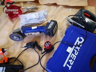Tutto il materiale rubato in Valnerina, dai Carabinieri per il riconoscimento