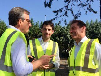 Visita agli impianti GESENU di Ponte Rio di sindaco e assessore